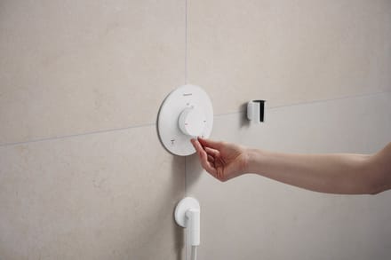 Hansgrohe FixFit Fine S - Wandaansluitbocht, mat wit 28882700