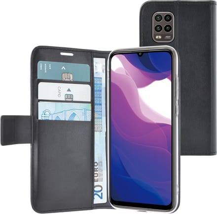 Azuri Xiaomi Mi 10 Lite 5G hoesje - Walletcase - Zwart