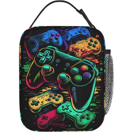 Control All The Things Videogame Controller Lunchtas Draagbare Lunchbox Reiskoelertas Grappige Oxford Thermische Tote Handtassen One Size
