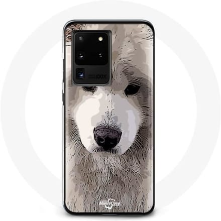 Case voor Samsung Galaxy S20 Ultra Samojeed grijze hondenras grijs