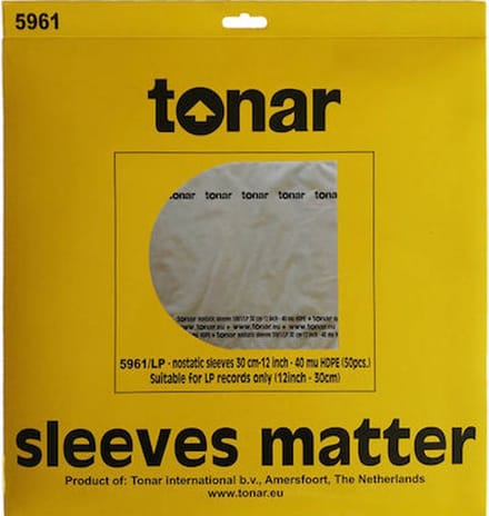 Tonar 5961 - 50 stuks Antistatische LP Binnenhoezen