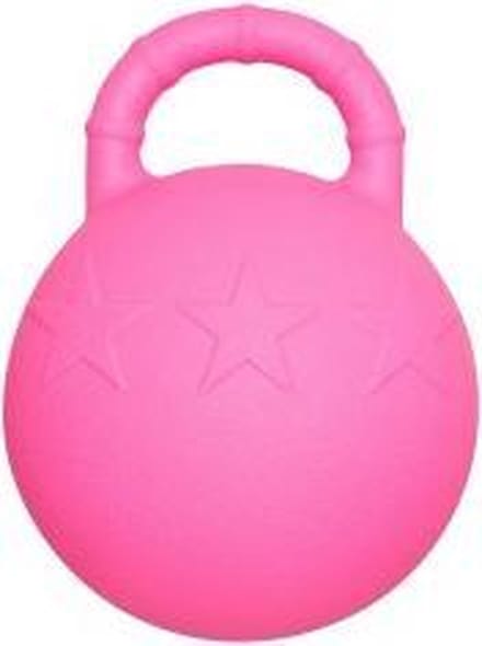 RelaxPets - Speelbal - Paard & Hond - Rubber - Handvat - Roze - 25 cm