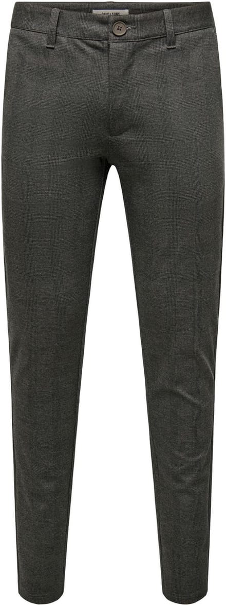 ONLY&SONS - ONSMARK SLIM CHECK 020960 PANT NOOS - Heren - Broeken