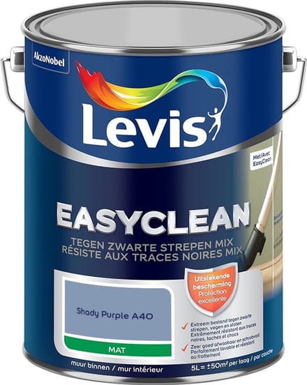 Levis - Easyclean Tegen Zwarte Strepen Mix - Shady Purple A40 - Mengverf - 5 L