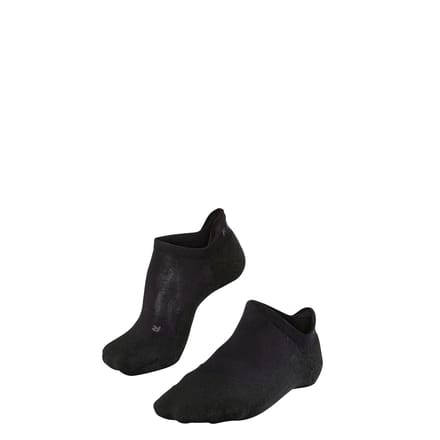 FALKE GO2 Invisible medium padding katoen functioneel materiaal golfsokken heren zwart - maat 39-41