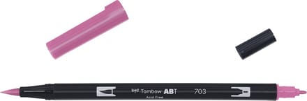 Tombow Brush pen - ABT 703 - Dual Brushpen - Pink rose - Roze