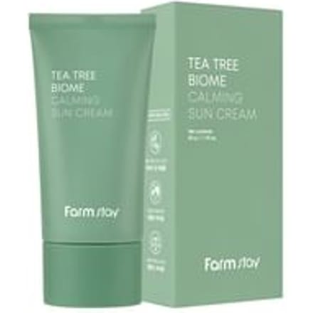 Farm Stay Tea Tree Biome Calming Sun Cream SPF50+ PA++++ 50g (3 options) +RANDOM GIFT