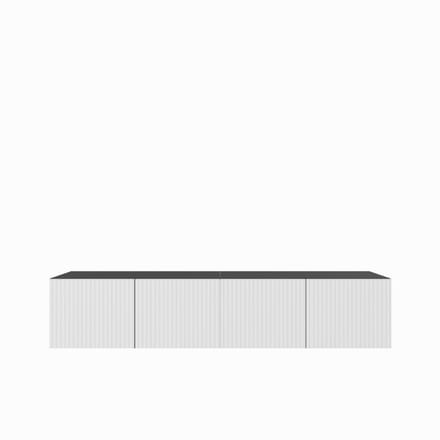 TV-kast Noe 200 (2x100) cm (zwart + wit)
