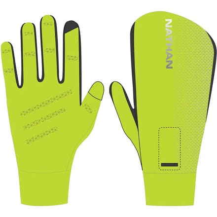 Convertibele reflecterende handschoenen Nathan HyperNight