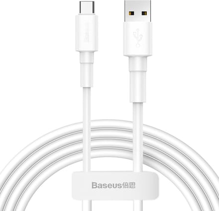 Baseus USB-A naar USB type-C kabel - Synchroniseren Opladen Wit