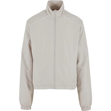 Urban Classics - Piped Panel Trainings jacket - S - Grijs