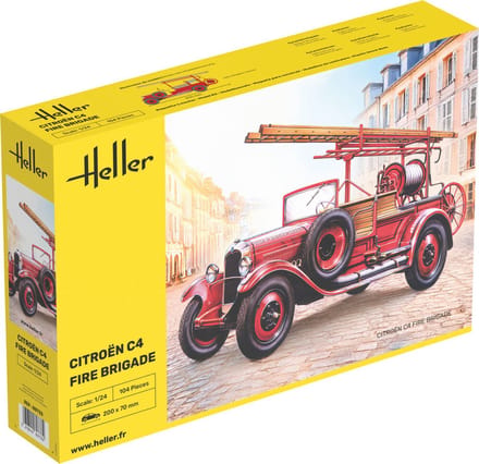 Heller Modelbouwpakket Auto - 80733 Citroën C4 Fire Brigade - Brandweerwagen Plastic - 1:24 - Modelbouw