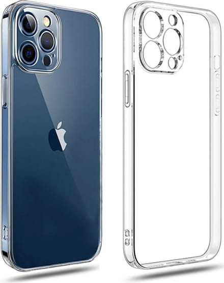 Hoesje Geschikt voor iPhone 13 Pro Max Bescherm siliconen transparant case Back Cover Hoes