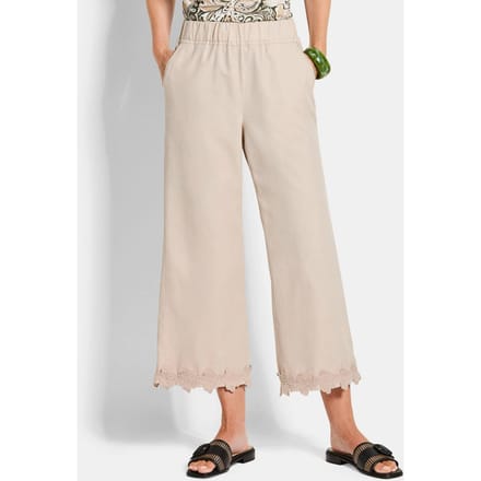 Culotte VERA met kanten rand - steengrijs - Gr. 265 van Goldner Fashion