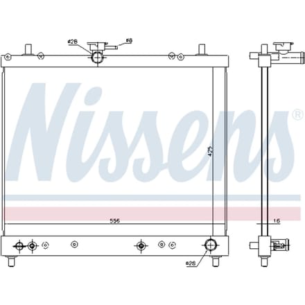 Radiator NISSENS 617402