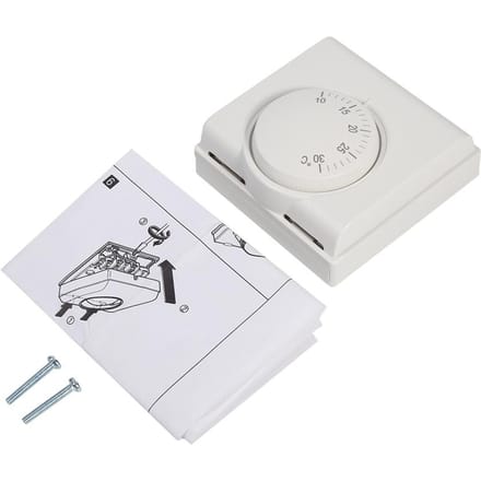 220V kamer mechanische temperatuurregelaar thermostaat schakelaar voor centrale airconditioning nieuw white