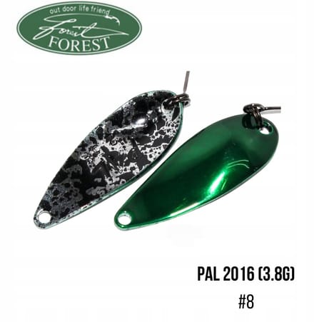 Forest PAL Wobbler Visserij 3,8g Flitsgroen