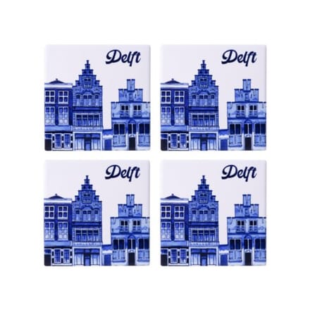 Heinen delfts blauw onderzetters delft