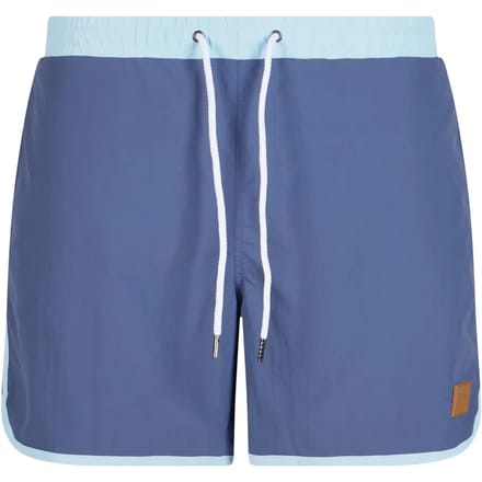 Urban Classics - Retro Zwemshorts - 3XL - Blauw/Blauw