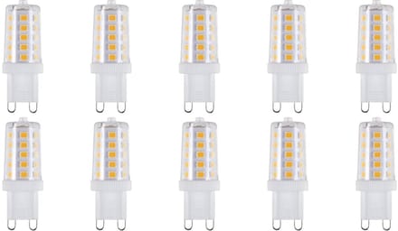 SPL G9 LED Lamp 3W Dimbaar - Warm Wit - 260lm - LED Buislamp T17 - 10 Stuks - 2700K - 230 Volt