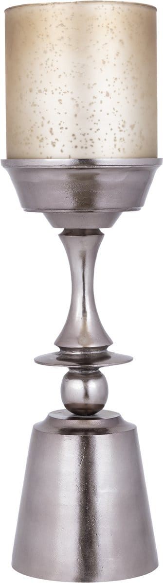 PTMD Eliviana Brass Casted Alu Stormlight Beige Glass L