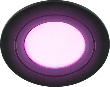Mondo ondiepe inbouwspot - White & Color - rond ZWART 8Watt IP65 - Zigbee 3