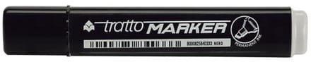 Tratto Marker permanente marker Beitelvormige punt Zwart 12 stuk(s)