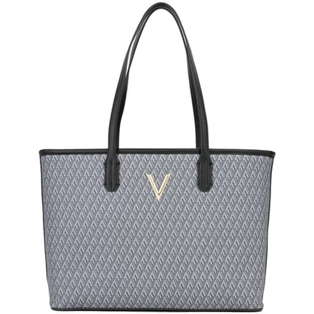 VALENTINO shopper schoudertas Queen Re Shopping Bag Nero / Multicolor donkergrijs