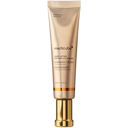 MEDICUBE Crème Yeux Lifting Profond Peptide pour le Visage 30ml – Raffermissante & Soin Rides beige