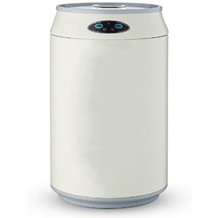 Slimme Prullenbak RVS Automatische Bewegingssensor Grote Capaciteit Afvalbak voor Thuis Beige white