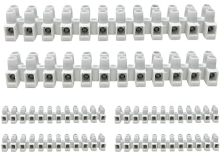 Set van 6 stopcontacten met hoge sterkte en veiligheid - 24 A, polypropyleen isolatie