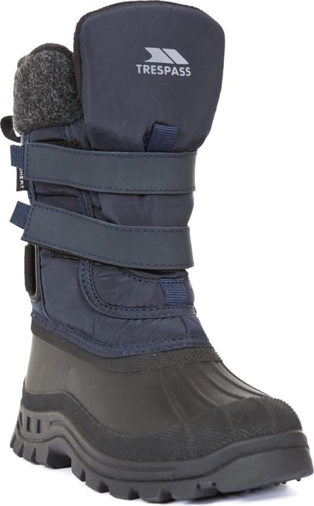 Trespass Childrens Boys Strachan II Waterproof Touch Fastening Snow Boots (Navy)
