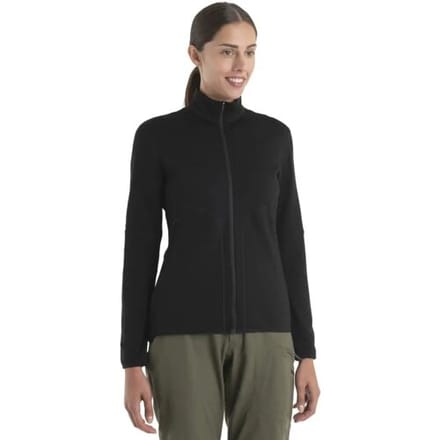 Icebreaker 560 Realfleece Elemental II Zip Jacket Women´s (Maat - L, Kleur - BLACK)
