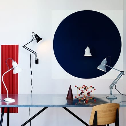 Anglepoise - Original 1227™ Mini Bureaulamp - linnenwit - met muurbeugel