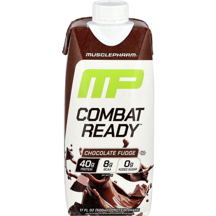 MusclePharm, Combat Ready™ Eiwitshake, Chocolate Fudge, 500ml (17 fl oz)