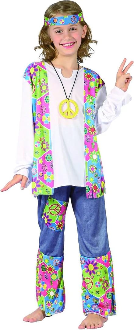 "Flower Power kostuum voor meisjes  - Kinderkostuums - 104-116"