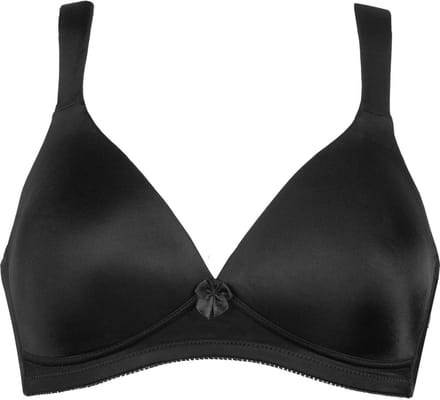 Naturana - Soft bh met brede bandjes - 5266 - Zwart - 80B