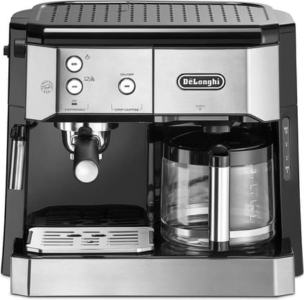 Machine à café DELONGHI BCO421.S - Pompe 15 bars - Filtre & espresso - Dosettes ESE - 1750 Watt
