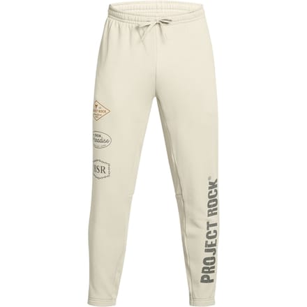 Under Armour Joggingbroek voor heren met 'Project Rock'-print (Wit)