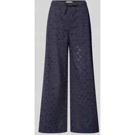 Stoffen broek met ajourwerk