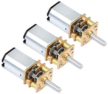 Mini DC Transmissiemotor 6V 30 tpm voor RC Auto en Robot Constructie - Set van 3