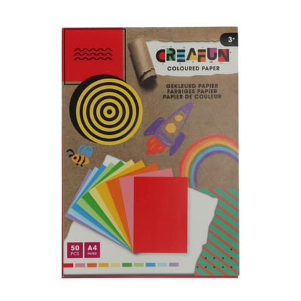 Knutselpapier A4 50 vellen Creafun