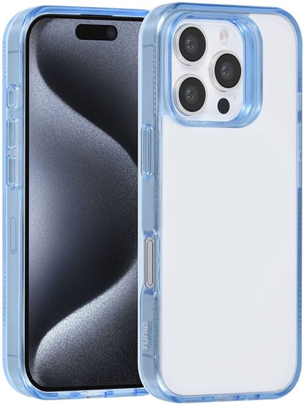 TUNIQ telefoonhoesje voor Apple iPhone 16 Pro - Siliconen backcover - Blauw