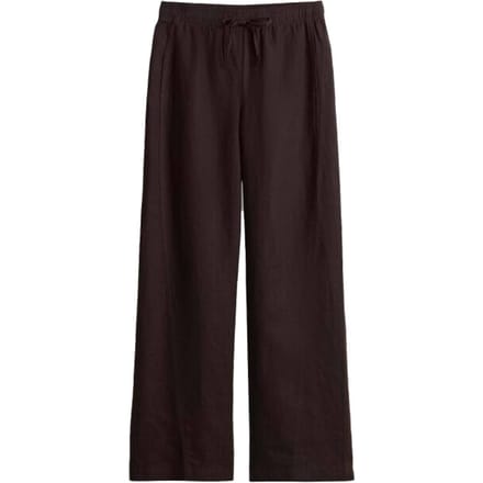 Linnen broek met elastische band model 'Mileni resort'