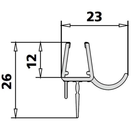 Kermi Aska replacement gasket horizontal 2534063