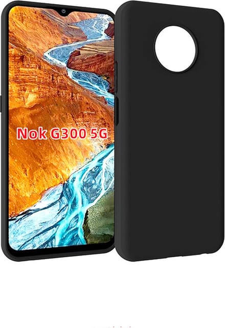 Hoesje Geschikt voor Nokia G300 - Zwart Siliconen Case