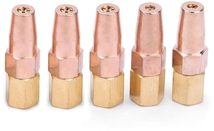 Lasmondstukken Set - Brandertips Houder - Metaal Bewerken - Hittebestendig Metaal - 5 stuks - Koper