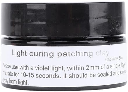NTH products- Lichtuithardende Vulmiddel 50G - Snelle Uitharding - Multi Functioneel - Reparatie/Modellering - Hoge Hardheid - Geschikt voor 3D Printen - Lichtuithardende Klei
