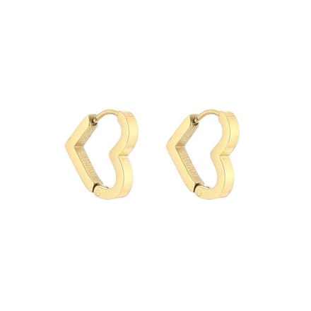 Bijoutheek JE12752 Oorring Hart Goud