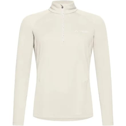 Vaude Larice Light Ii Half Rits Lange Mouw T-shirt Beige 40 Vrouw